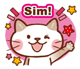 Gato fofo!Portuguese version.(cute cat) sticker #8087244