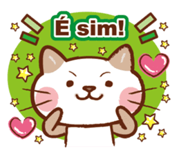 Gato fofo!Portuguese version.(cute cat) sticker #8087246