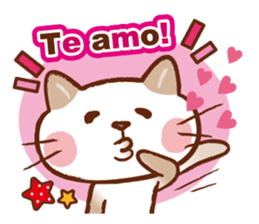 Gato fofo!Portuguese version.(cute cat) sticker #8087253