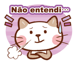 Gato fofo!Portuguese version.(cute cat) sticker #8087254