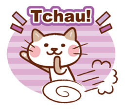 Gato fofo!Portuguese version.(cute cat) sticker #8087273