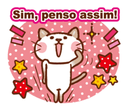 Gato fofo!Portuguese version.(cute cat) sticker #8087277