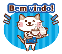 Gato fofo!Portuguese version.(cute cat) sticker #8087278