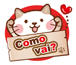 Gato fofo!Portuguese version.(cute cat) sticker #8087280