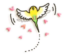 Budgerigar ! sticker #8087290