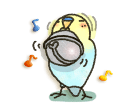 Budgerigar ! sticker #8087293