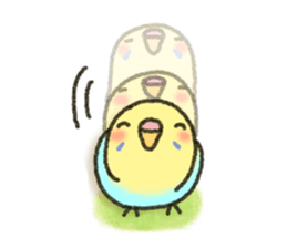 Budgerigar ! sticker #8087305
