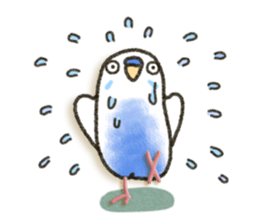 Budgerigar ! sticker #8087310