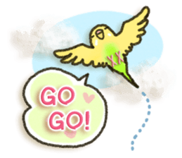 Budgerigar ! sticker #8087312