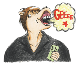 chubby horse  UMAX sticker #8087370