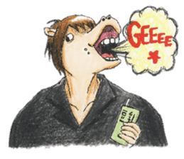 chubby horse UMAX sticker #8087370