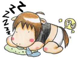 chubby horse  UMAX sticker #8087377