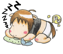 chubby horse UMAX sticker #8087377