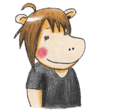 chubby horse  UMAX sticker #8087384