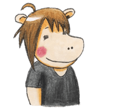 chubby horse UMAX sticker #8087384