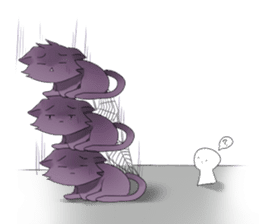 Yukari & cat friends sticker #8087406