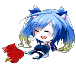 Yukari & cat friends sticker #8087411