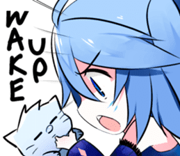 Yukari & cat friends sticker #8087431