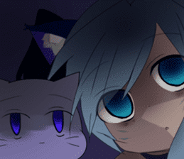 Yukari & cat friends sticker #8087437