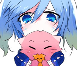 Yukari & cat friends sticker #8087441