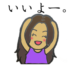 5 funny & cute girls sticker #8087809