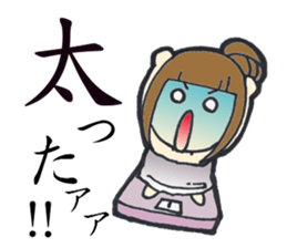 5 funny & cute girls sticker #8087818