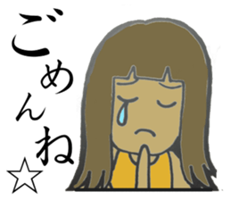 5 funny & cute girls sticker #8087829