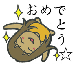 5 funny & cute girls sticker #8087831