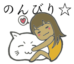 5 funny & cute girls sticker #8087834