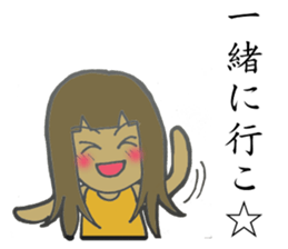 5 funny & cute girls sticker #8087835