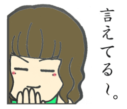 5 funny & cute girls sticker #8087836