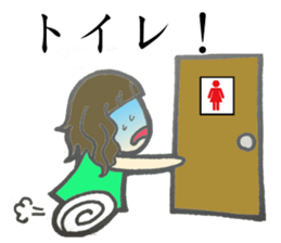 5 funny & cute girls sticker #8087838