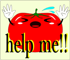 Safety confirmation by vegetables ( men) sticker #8088005