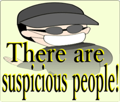 Safety confirmation by vegetables ( men) sticker #8088007