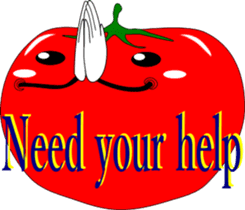 Safety confirmation by vegetables ( men) sticker #8088012