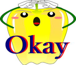 Safety confirmation by vegetables ( men) sticker #8088019