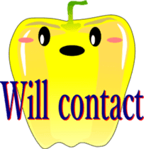 Safety confirmation by vegetables ( men) sticker #8088023