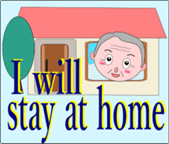 Safety confirmation by vegetables ( men) sticker #8088025