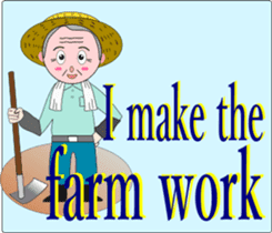 Safety confirmation by vegetables ( men) sticker #8088028