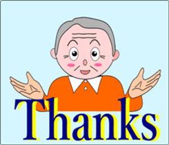 Safety confirmation by vegetables ( men) sticker #8088033