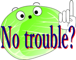 Safety confirmation by vegetables ( men) sticker #8088036