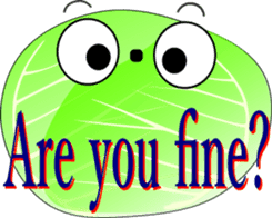 Safety confirmation by vegetables ( men) sticker #8088037