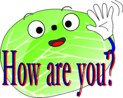 Safety confirmation by vegetables ( men) sticker #8088038