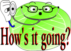 Safety confirmation by vegetables ( men) sticker #8088041