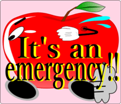 Safety confirmation by fruit(For women) sticker #8088660