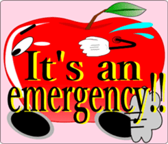 Safety confirmation by fruit(For women) sticker #8088660