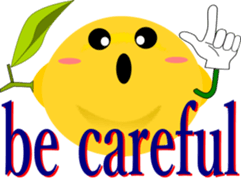 Safety confirmation by fruit(For women) sticker #8088680