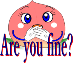 Safety confirmation by fruit(For women) sticker #8088693