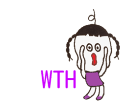 Everyday slang abbreviations. sticker #8088787