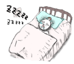 Dirty cat food sticker #8089246